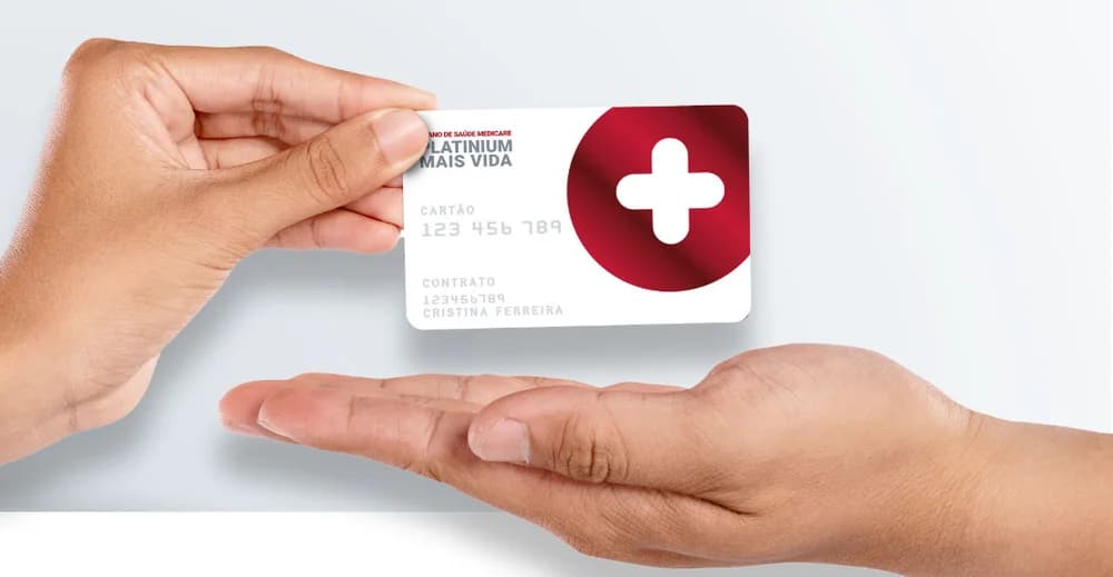 Cartão de saúde Medicare a ser entregue